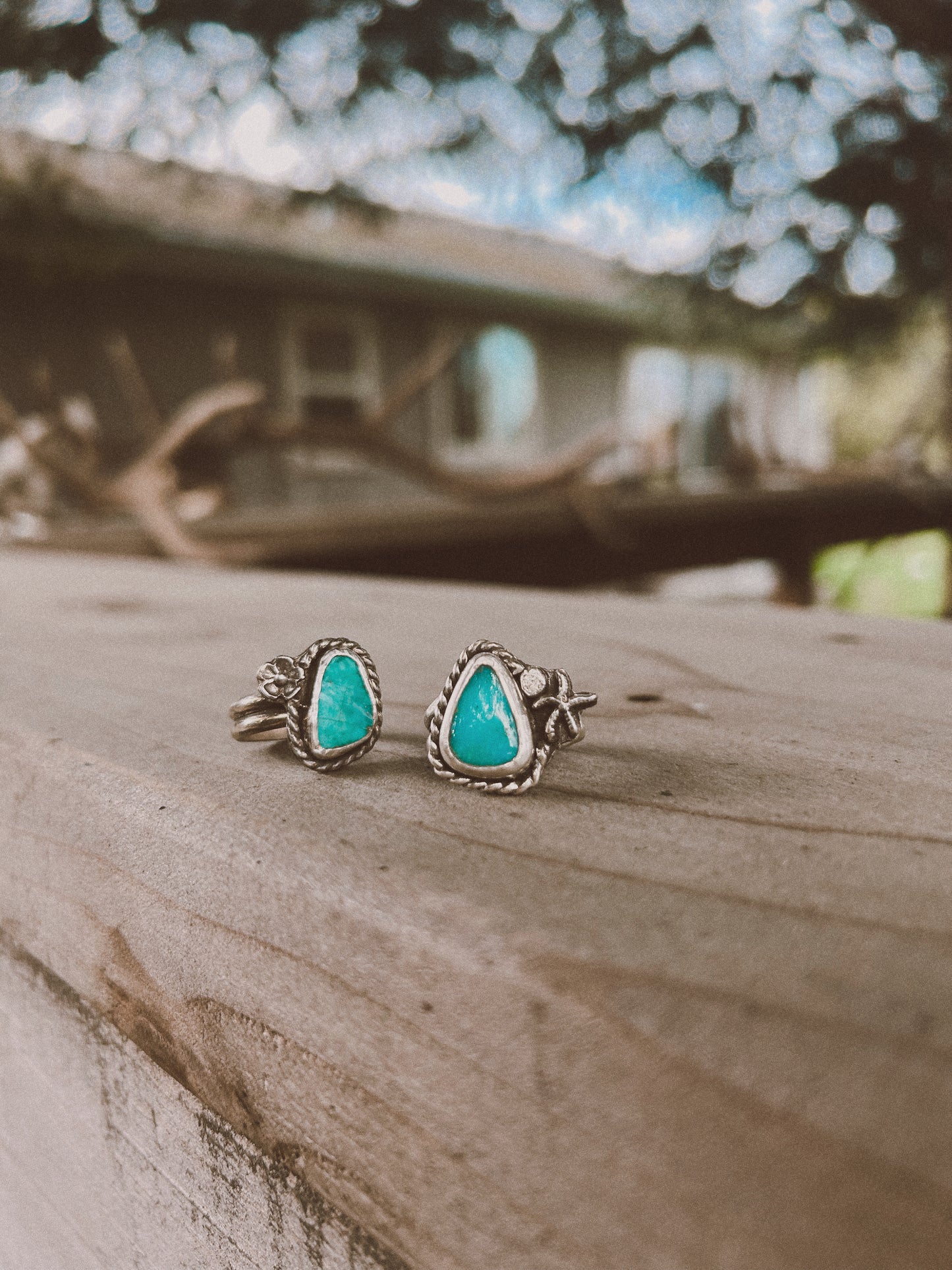 The Coastal Flower Turquoise Ring 6