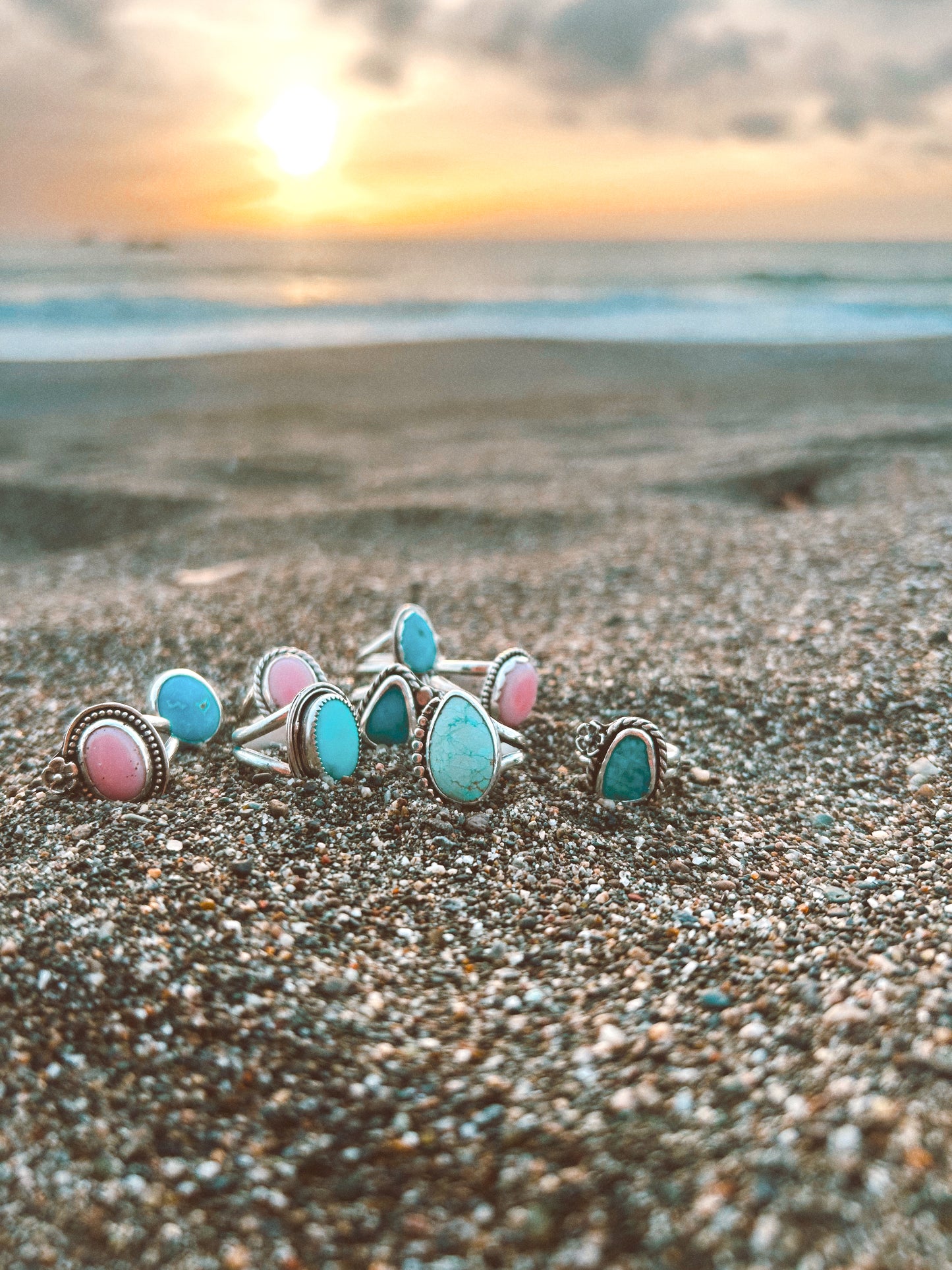 The Coastal Flower Turquoise Ring 6