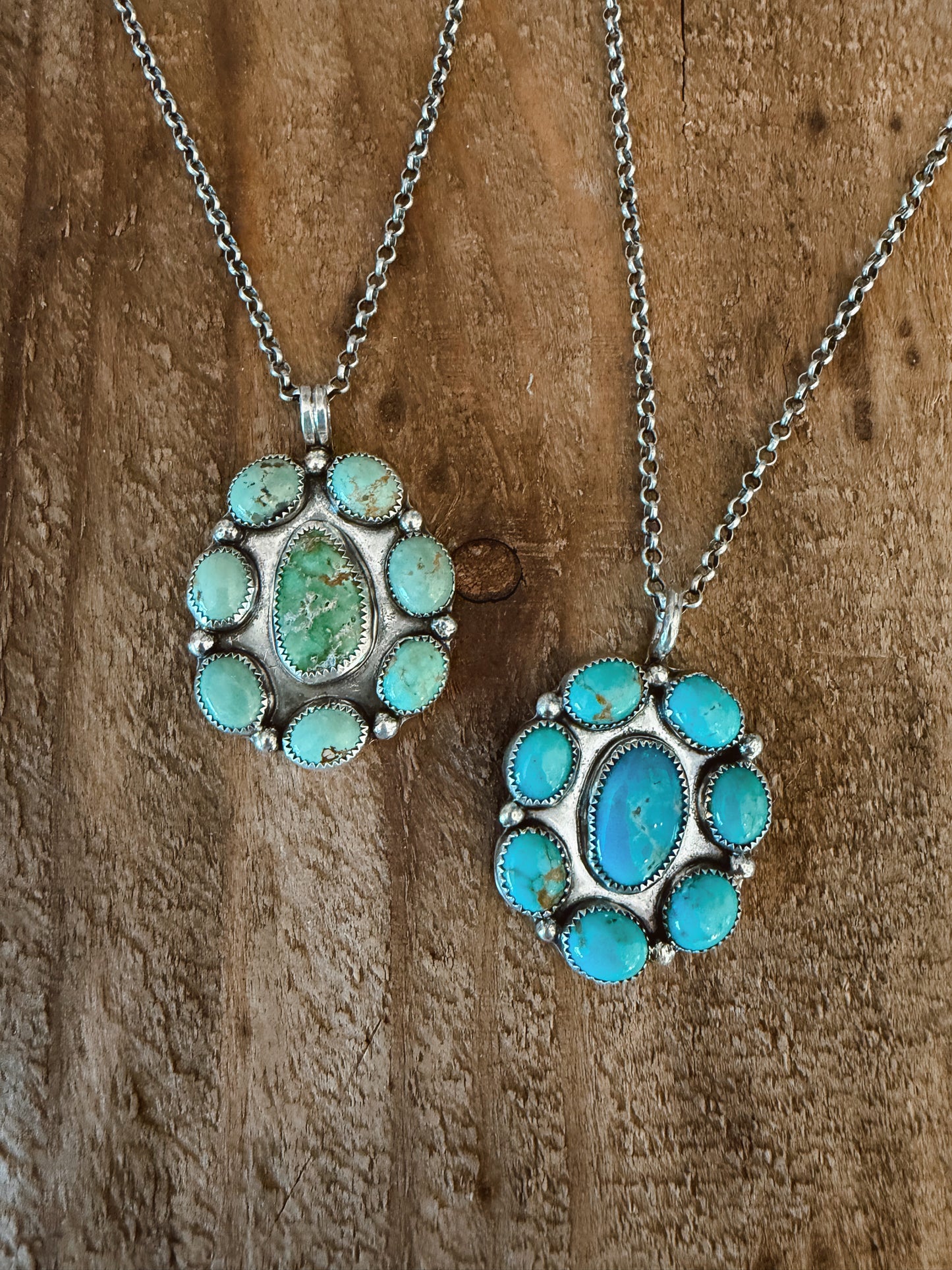 Turquoise Cluster Pendant