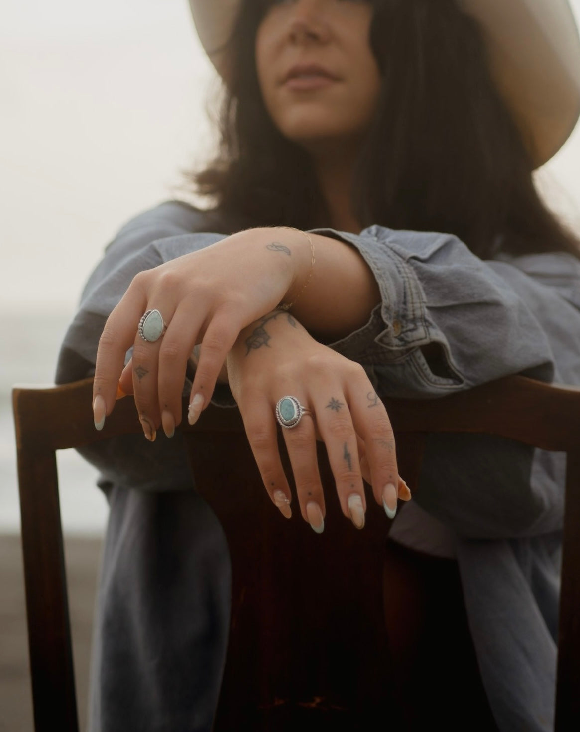The Eggshell Turquoise Ring