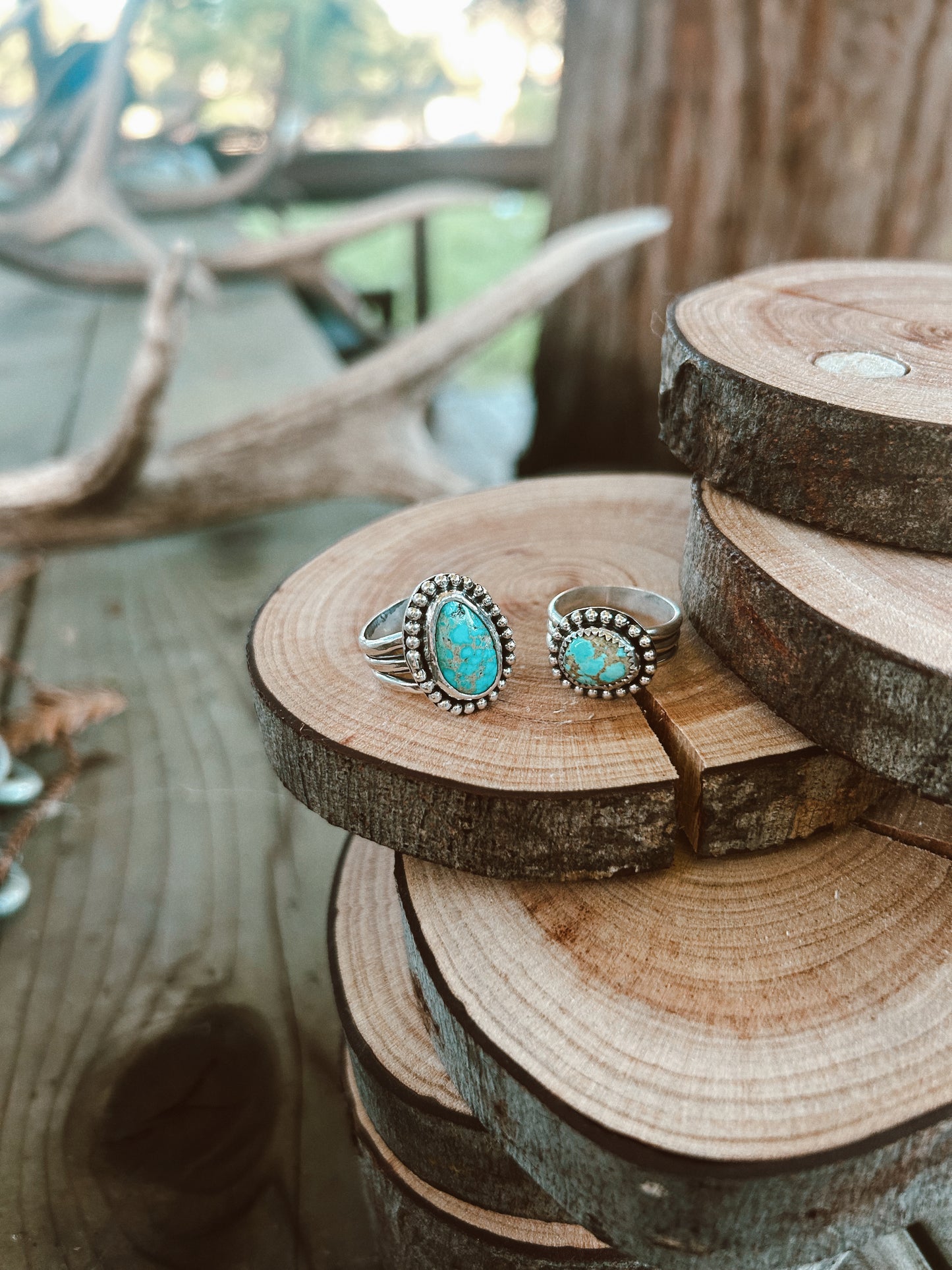 Speckled Turquoise Ring Size 6