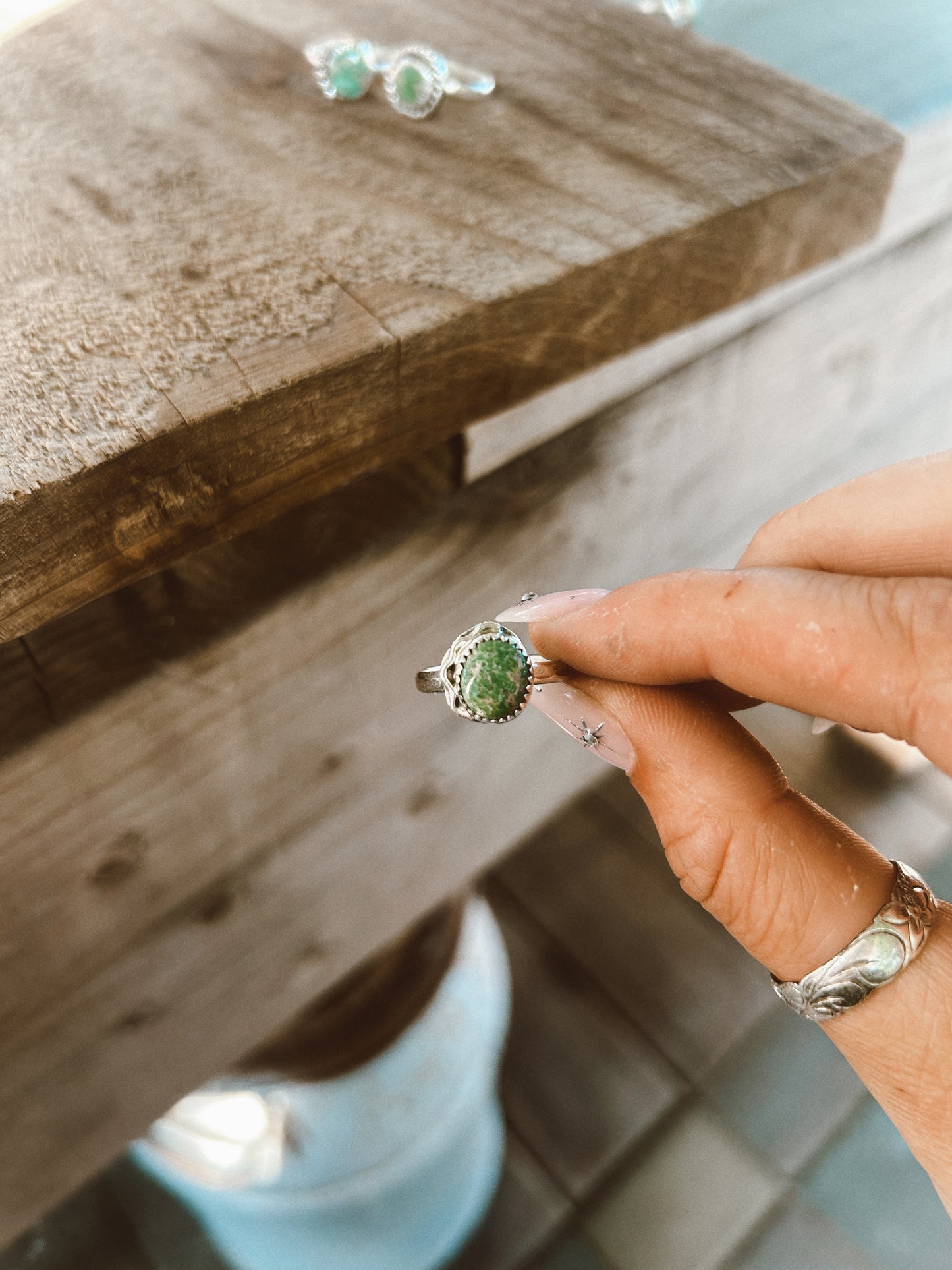 Emerald Valley Turquoise Ring Size 7 1/3