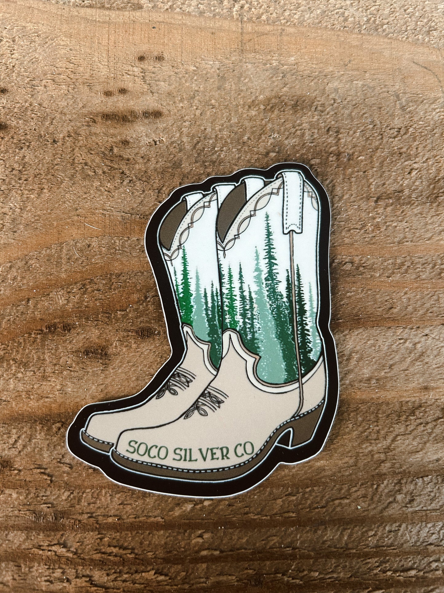 Cowboy Boot Sticker