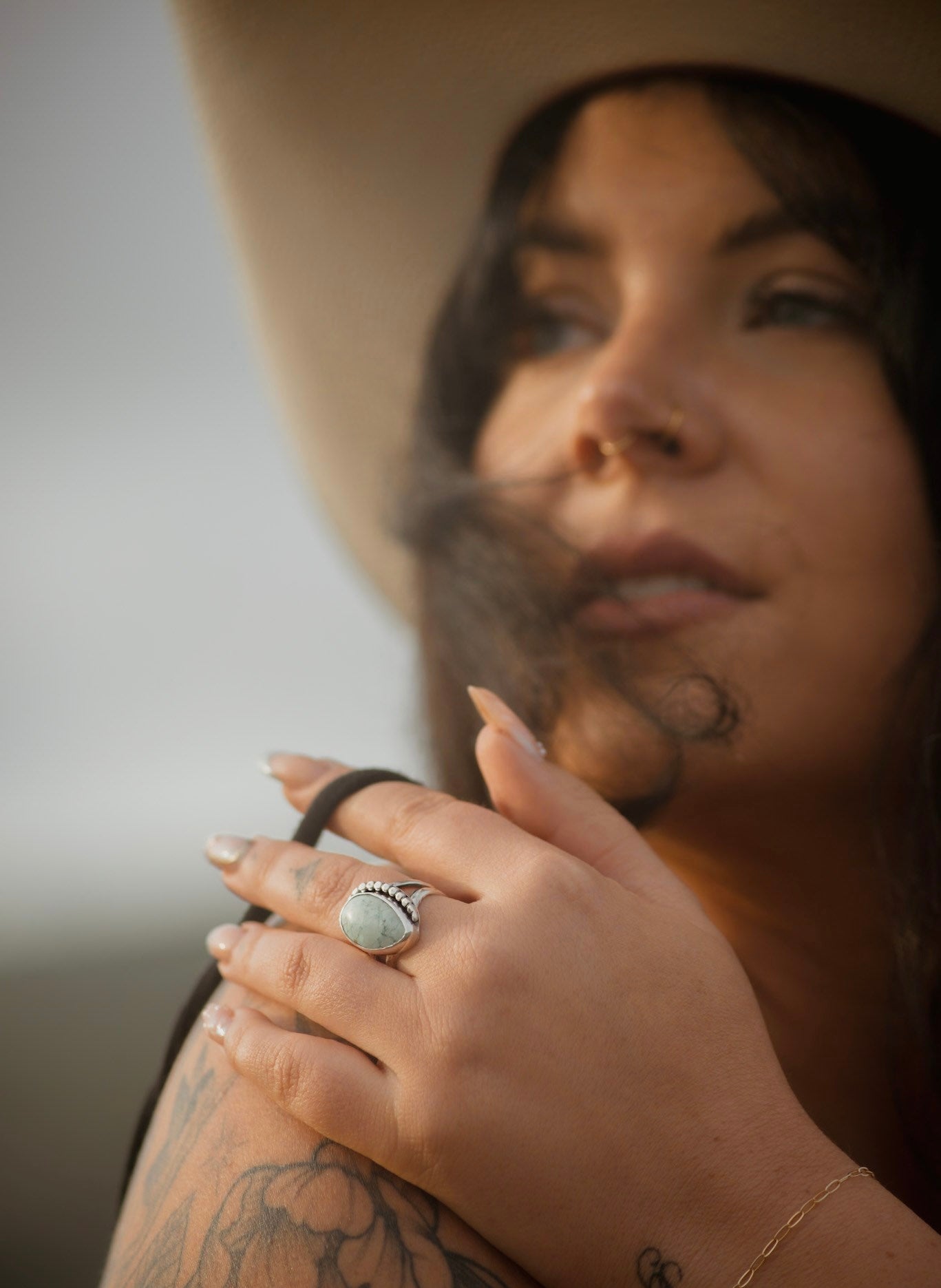 The Eggshell Turquoise Ring
