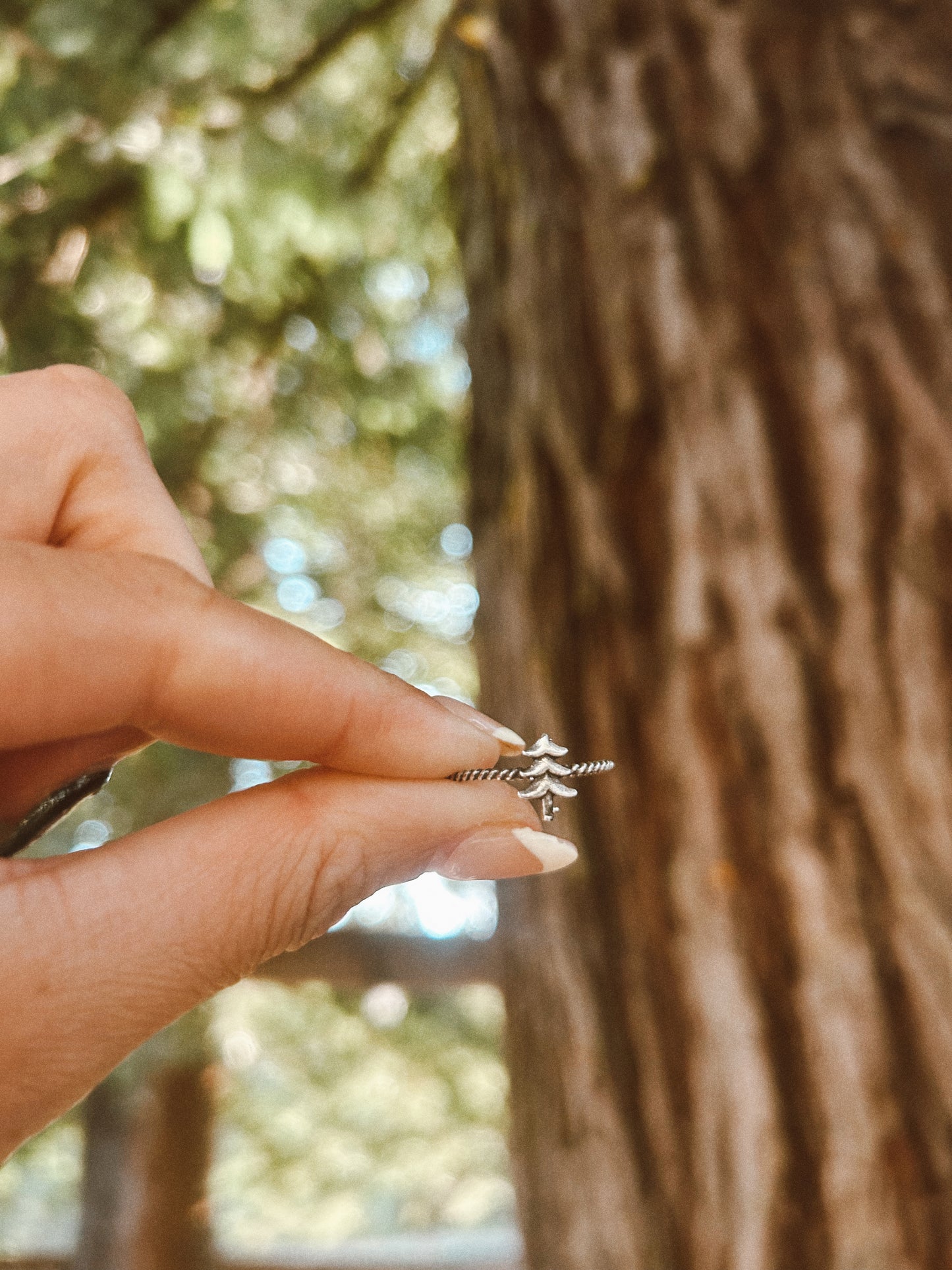 Redwood Tree Stacker Ring