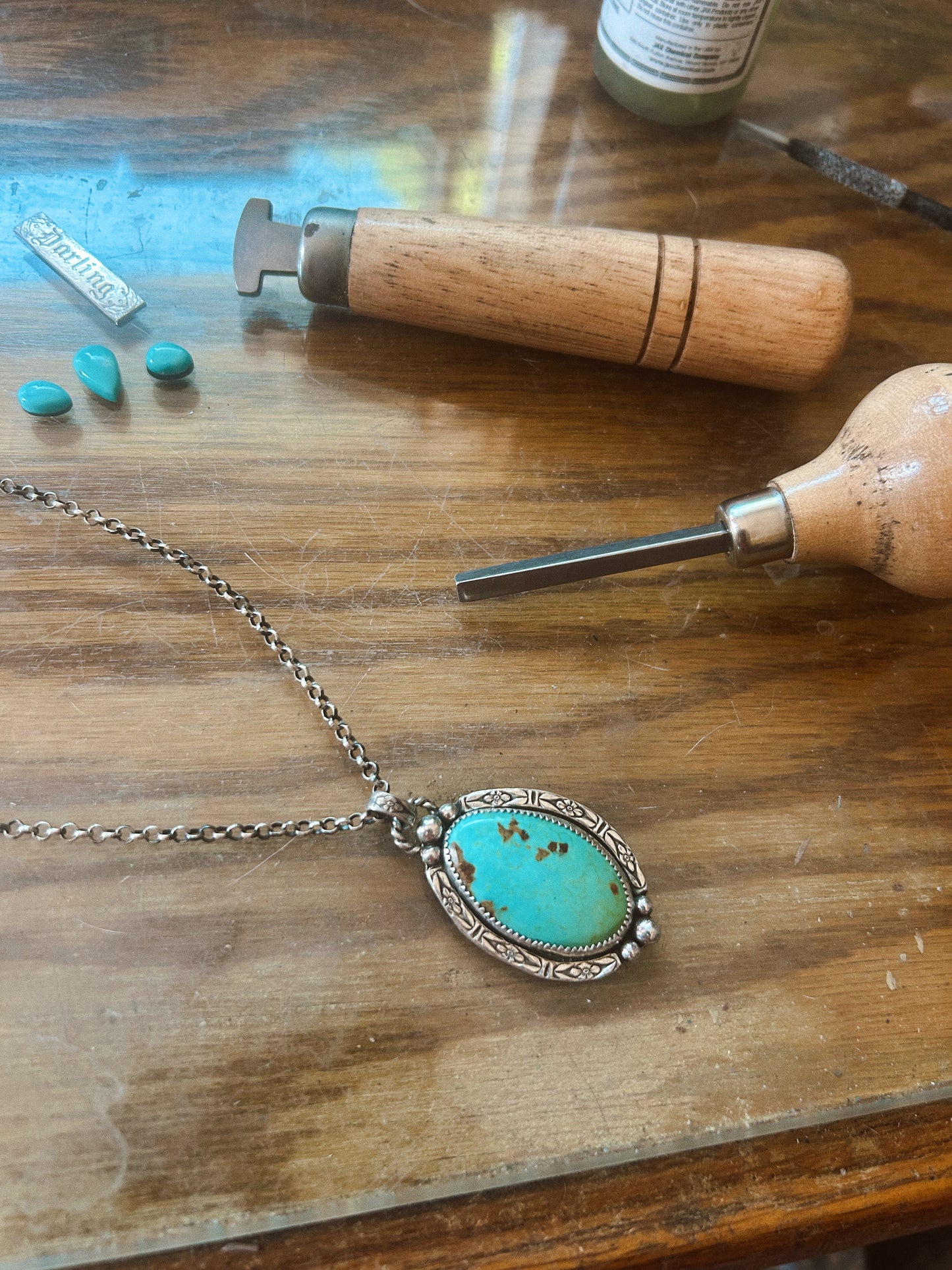 Blossom Bloom Turquoise Pendant