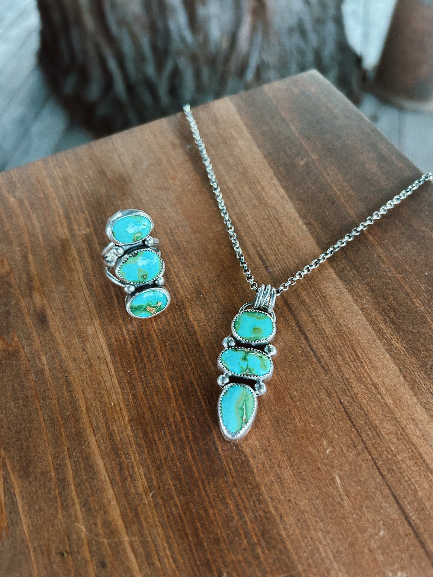 The Sonoran Gold Stacked Ring Size 7 1/3