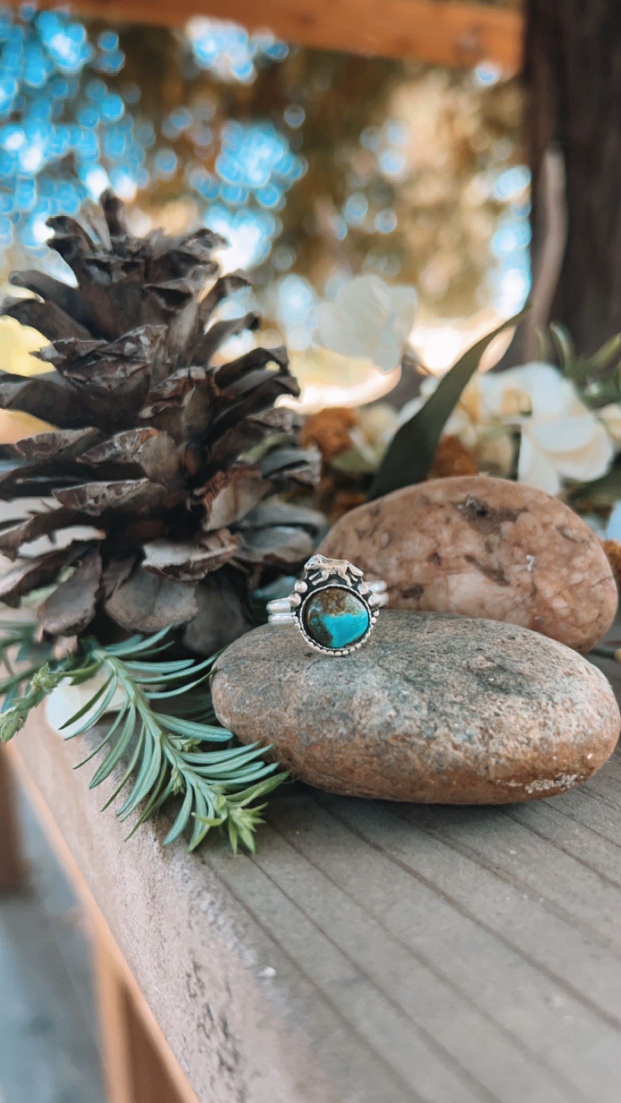 Campitos Wolf Turquoise ring size 6