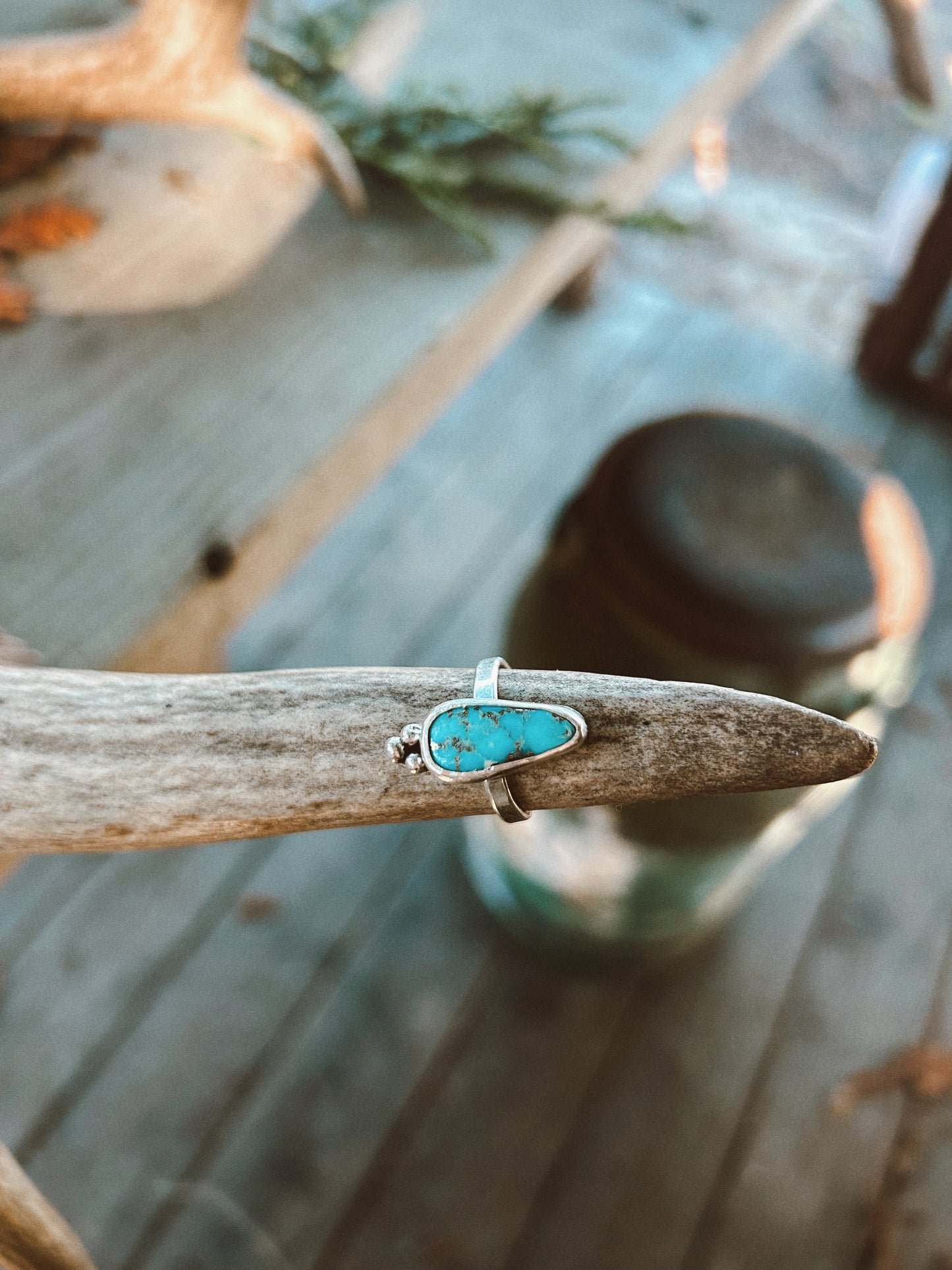 Turquoise Ring Size 7 3/4