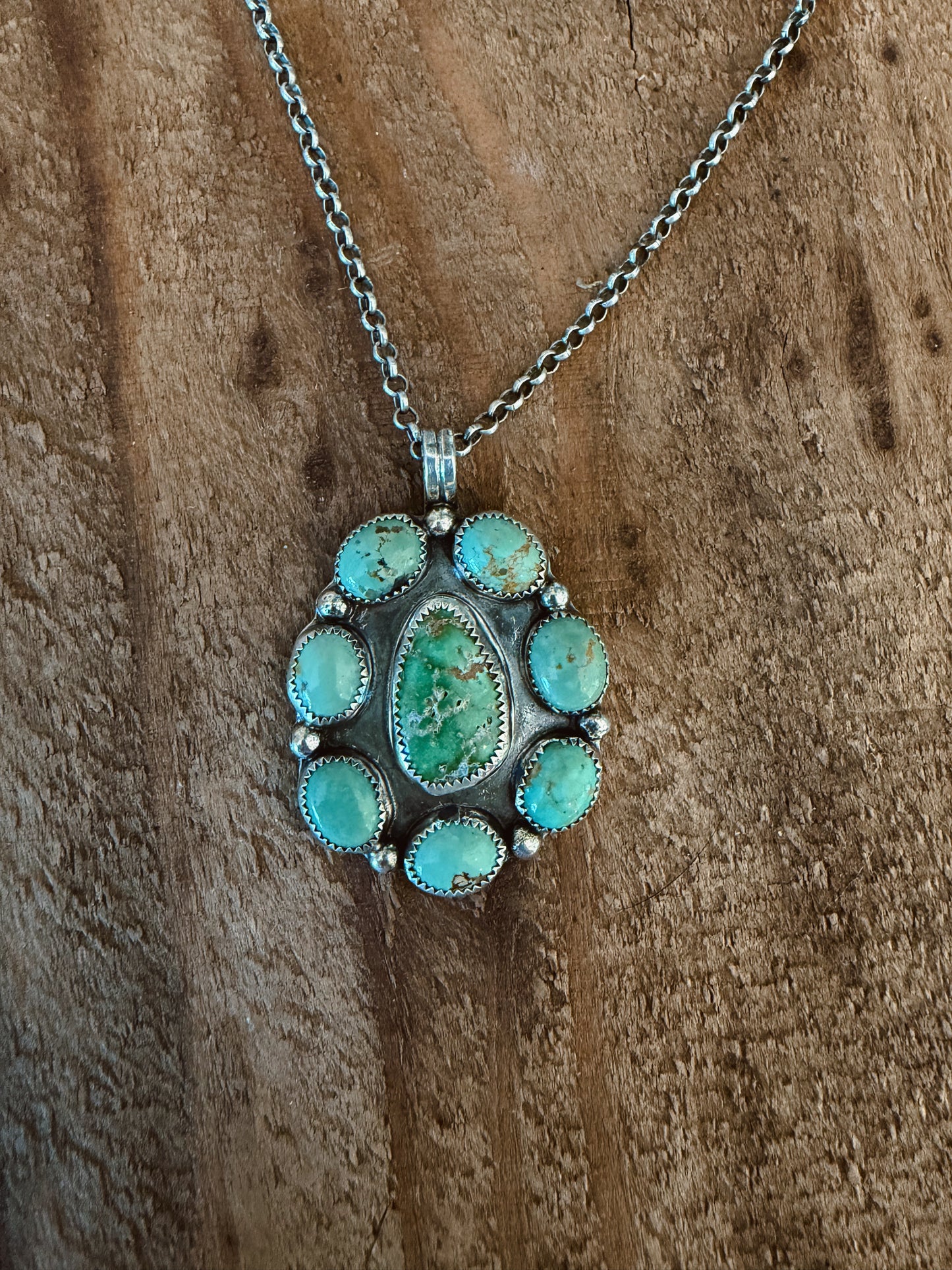 Green Cluster Pendant