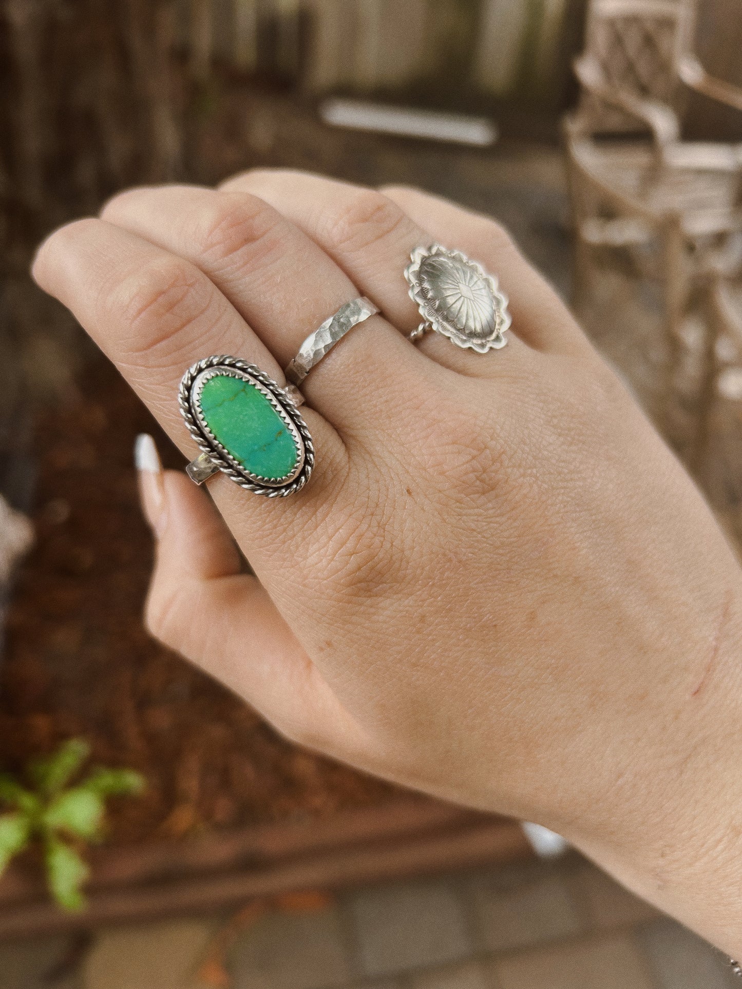 The Green Cielo Ring Size 8