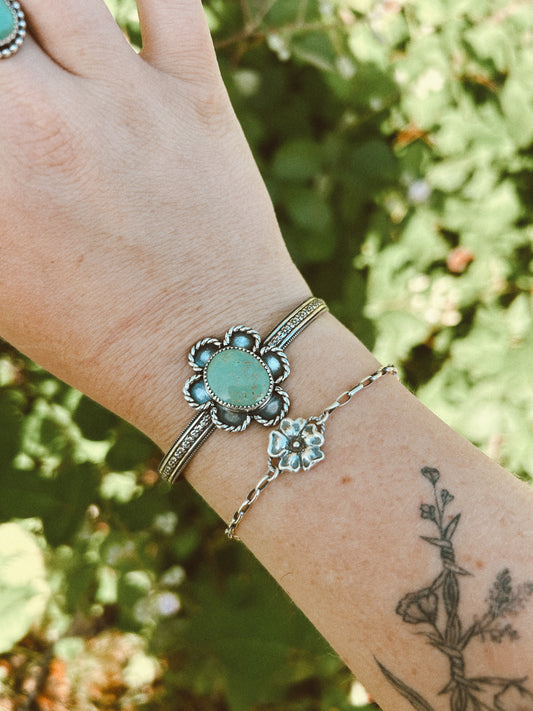 The Green Flower Cuff