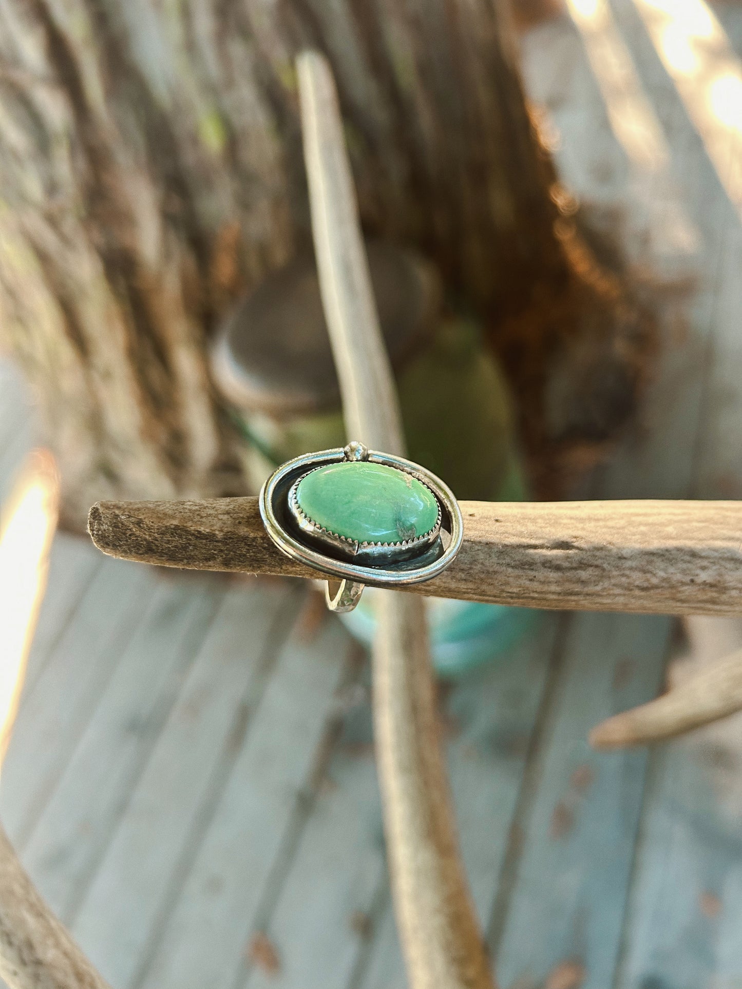 The Evergreen Halo Ring Size 7 1/2