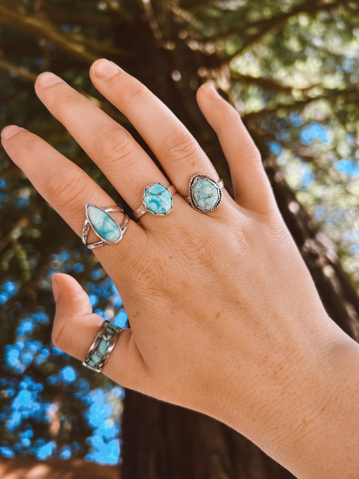 White Water Turquoise Ring