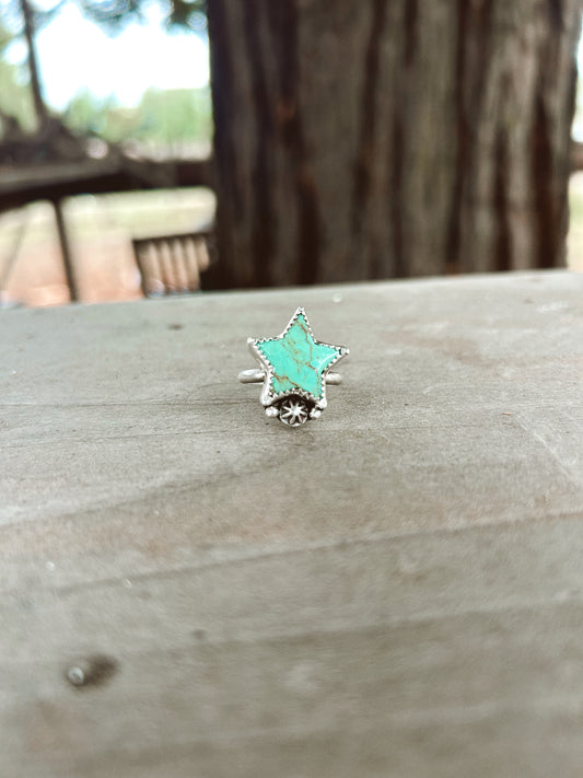 Star Turq. Ring Size 6 1/2