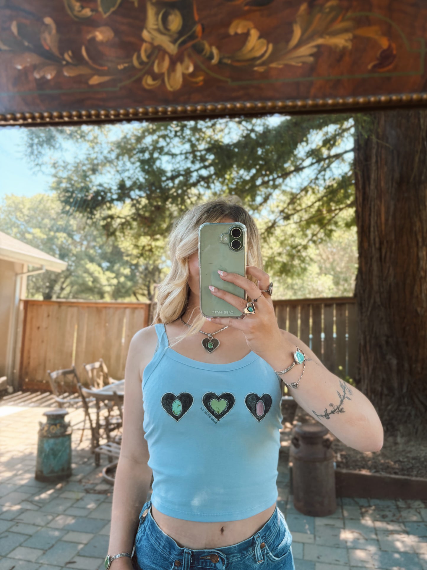 The SoCo Sweetheart Blue Tank