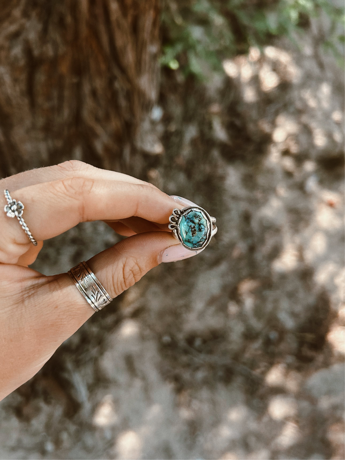 Nevada Variscite Ring Size 4 1/2