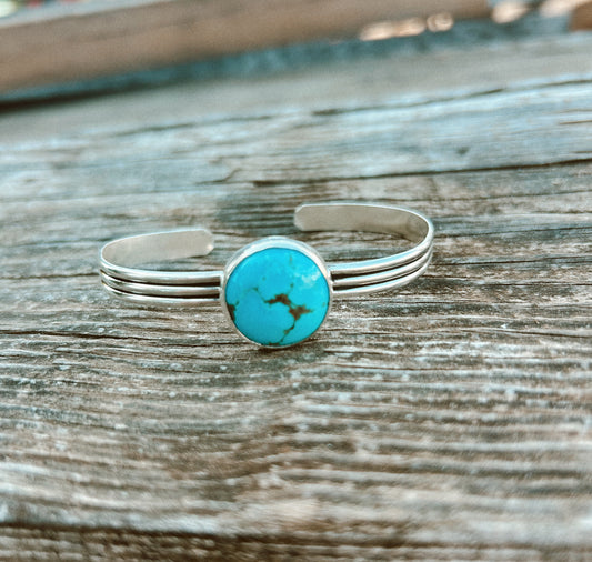 Three Band Turquoise Cuff