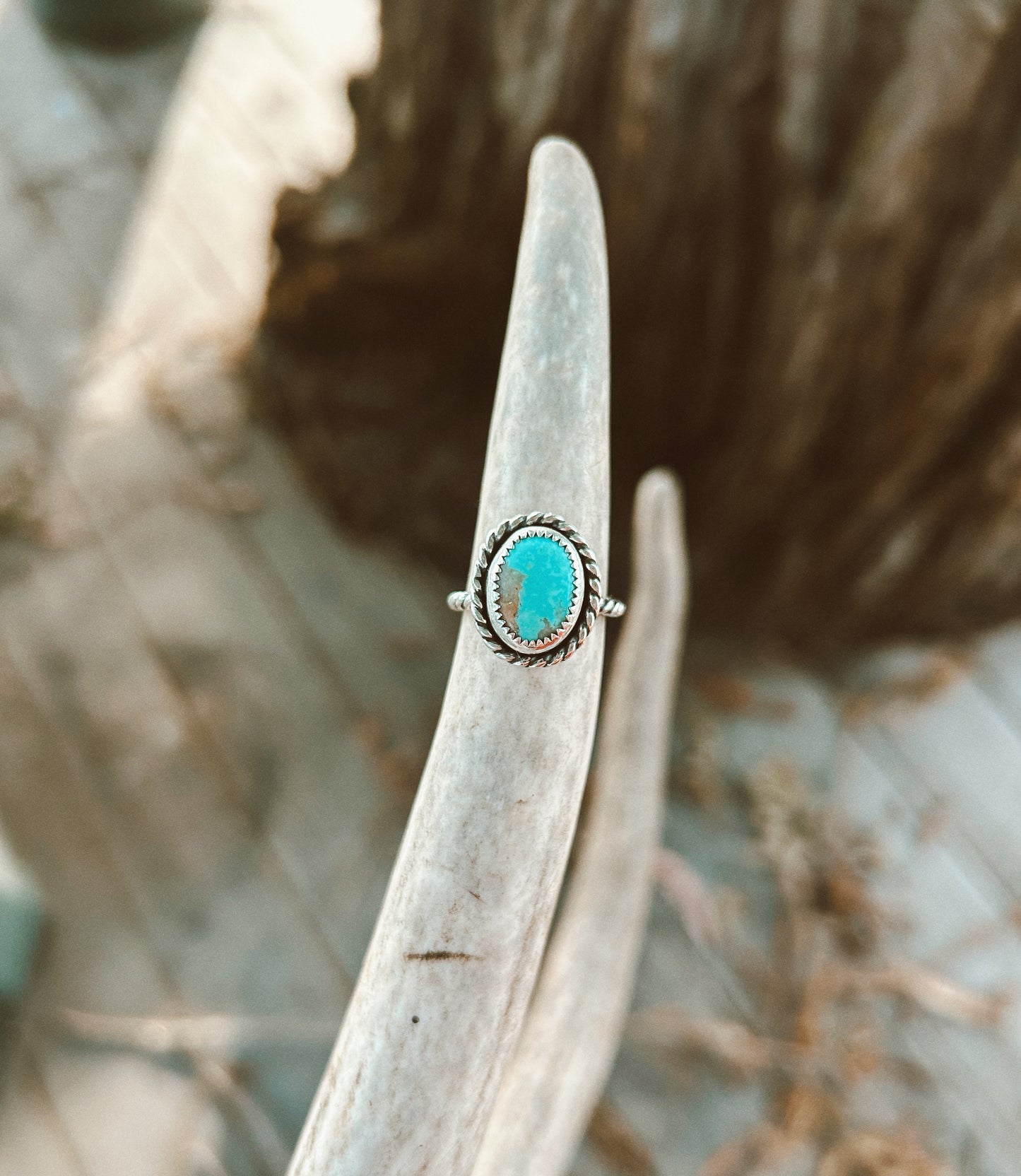 Twisted Turquoise Ring Size