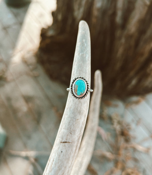 Twisted Turquoise Ring Size