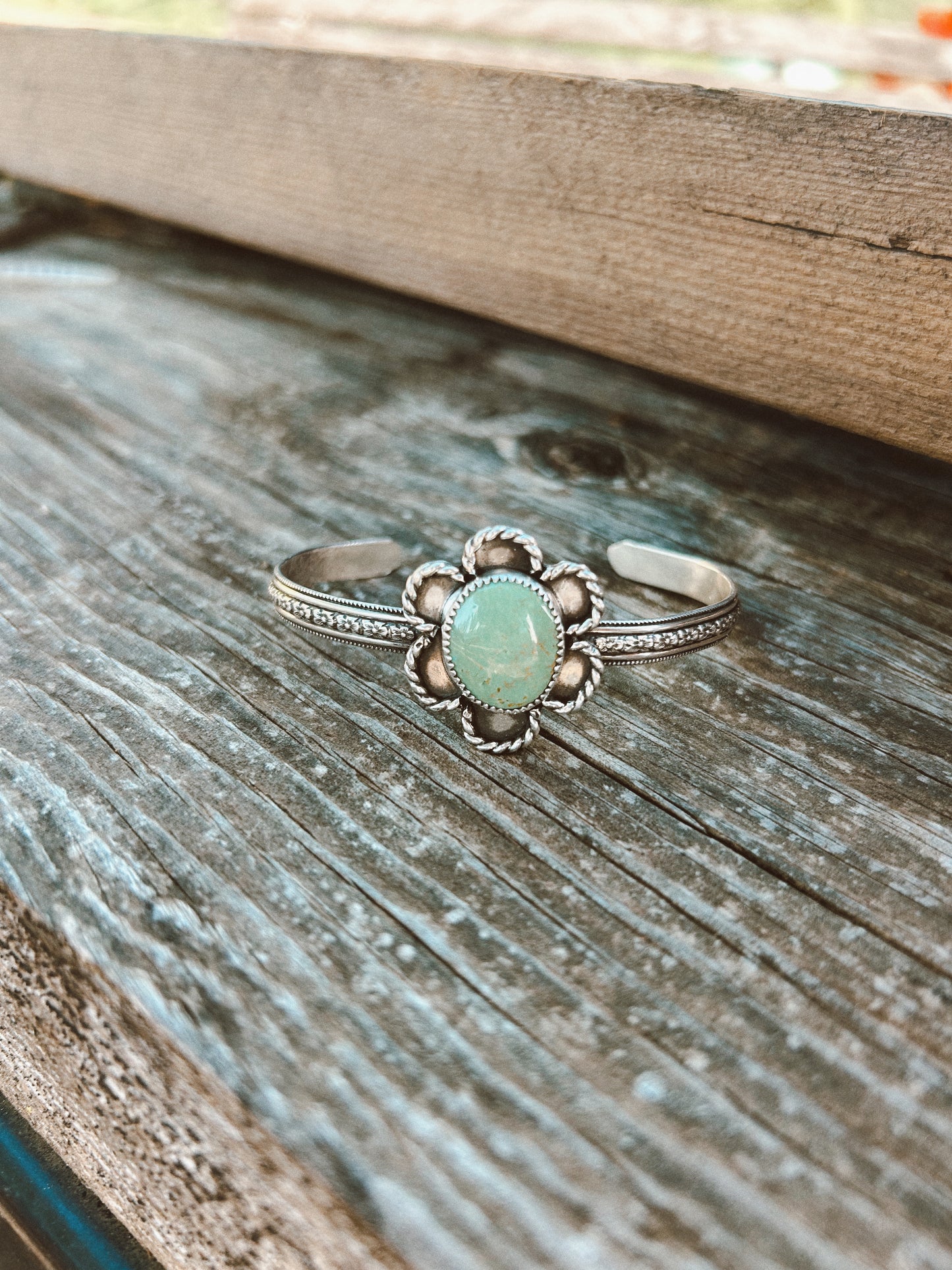 The Green Flower Cuff
