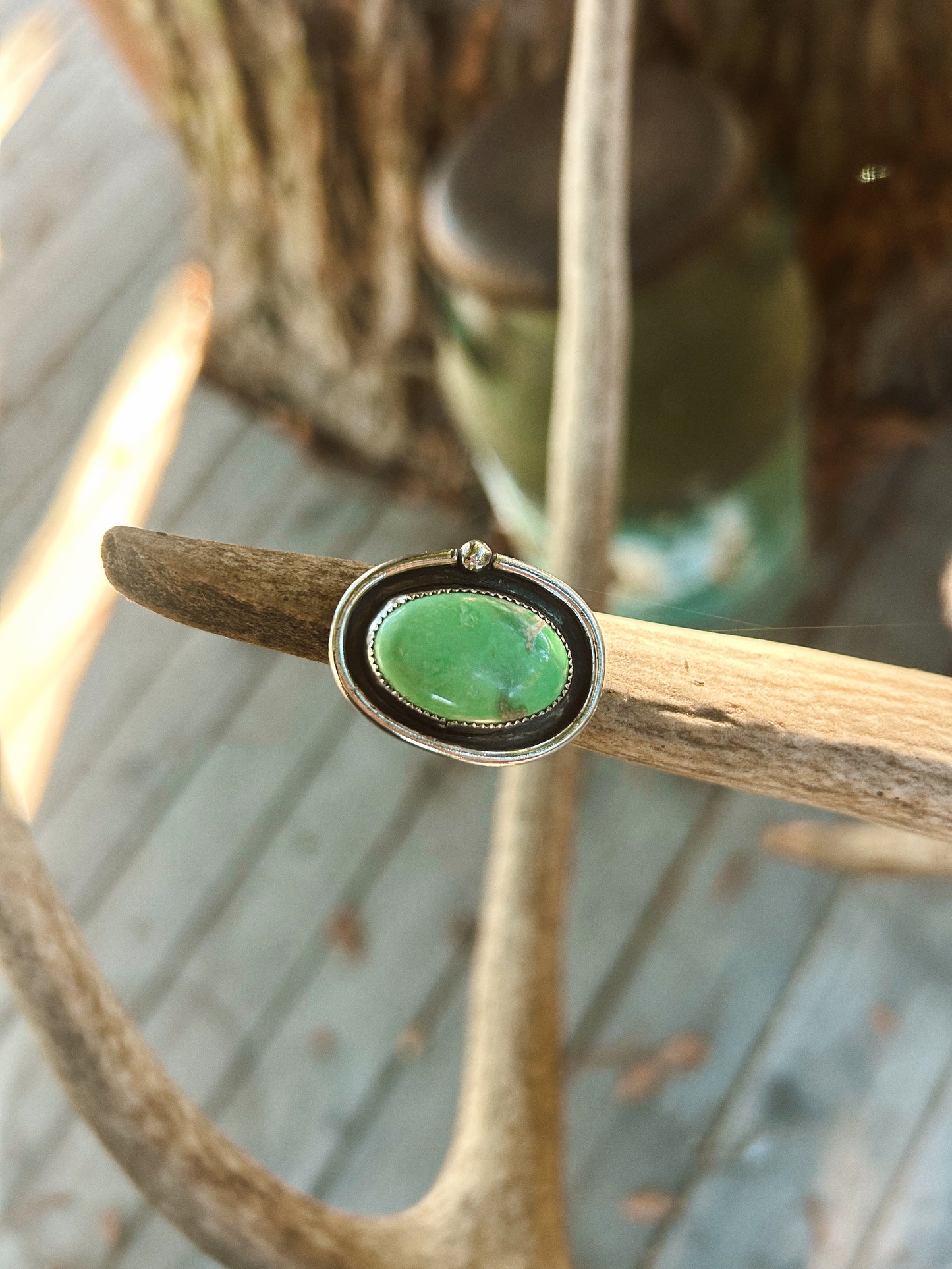 The Evergreen Halo Ring Size 7 1/2