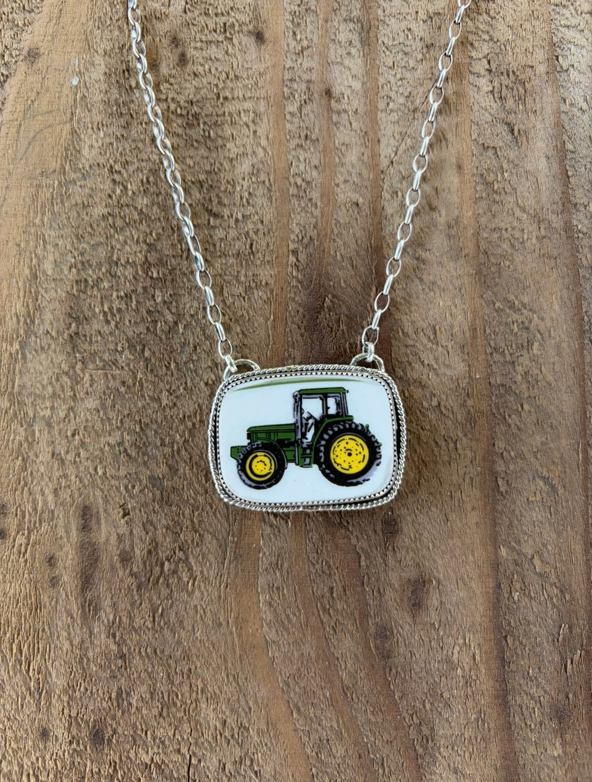 The John Deere Tractor Necklace