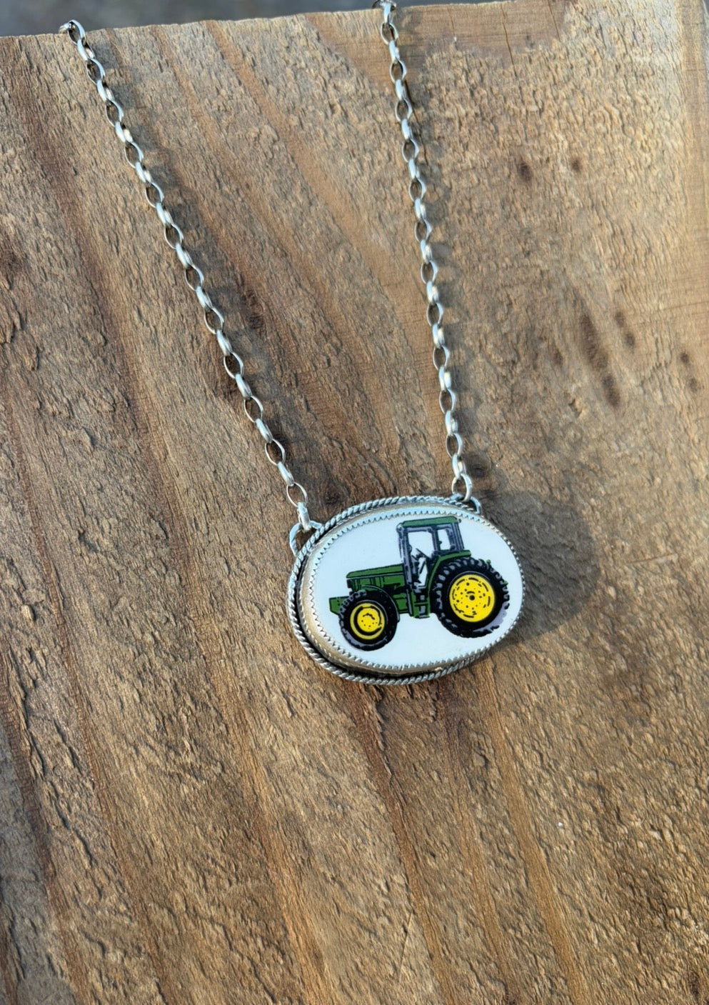 The John Deere Tractor Necklace