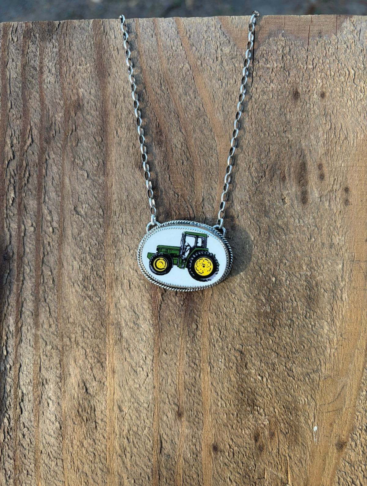 The John Deere Tractor Necklace