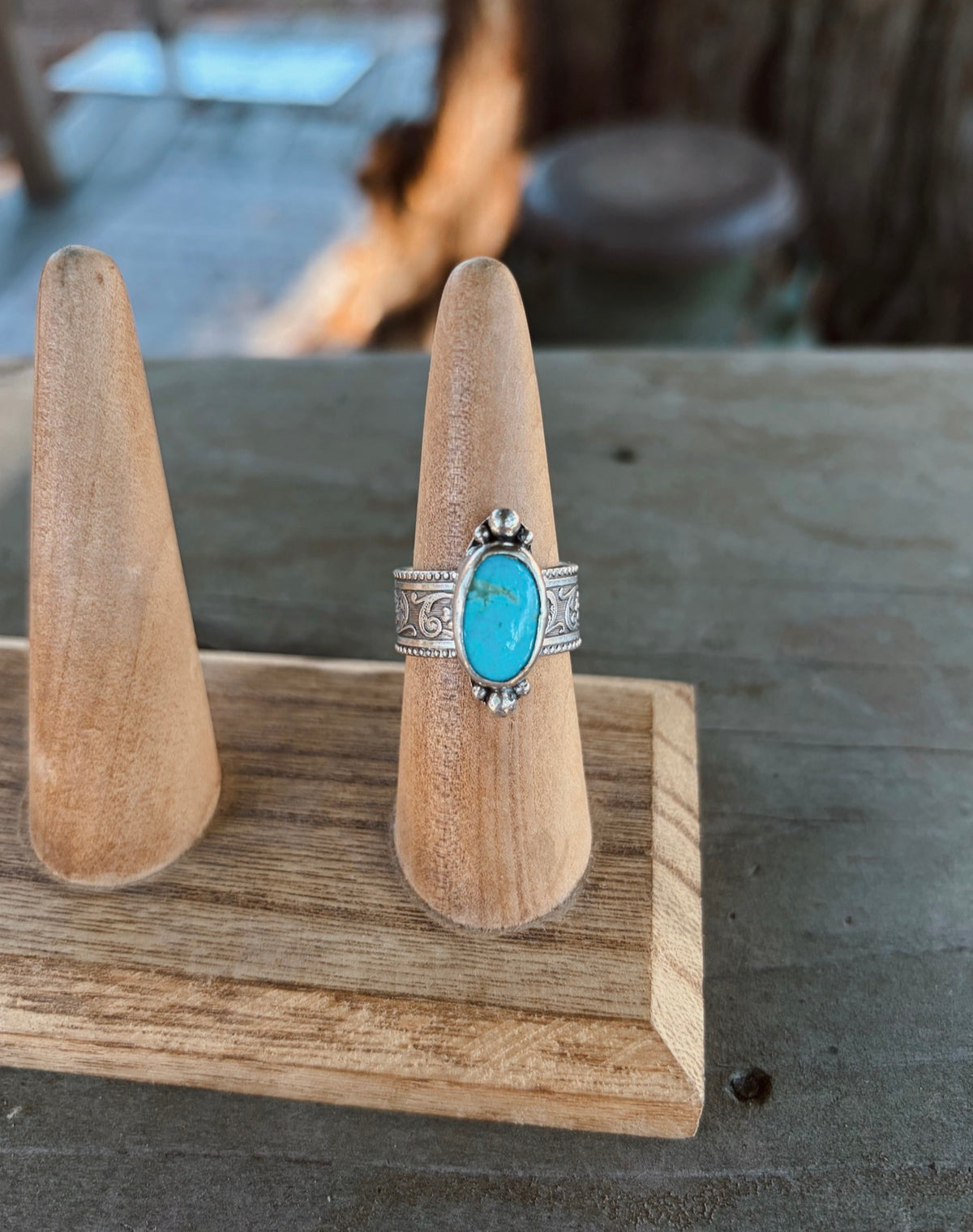 The Bluebird Turquoise Ring Size 8