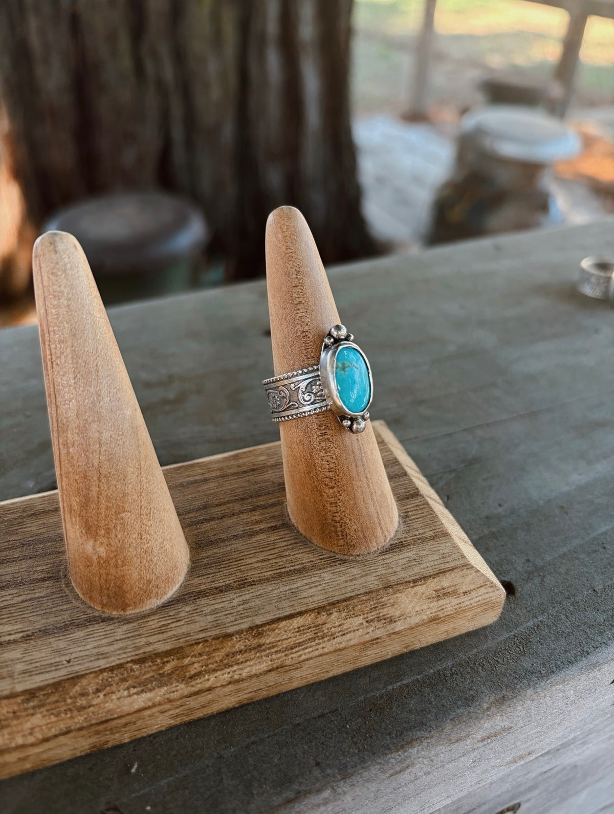 The Bluebird Turquoise Ring Size 8