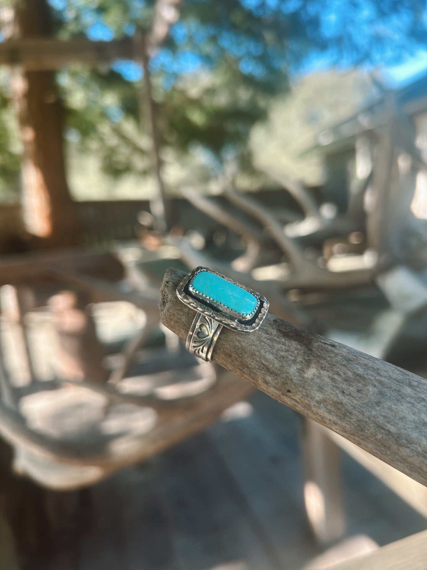 Blue Skies Turquoise Ring Size 8