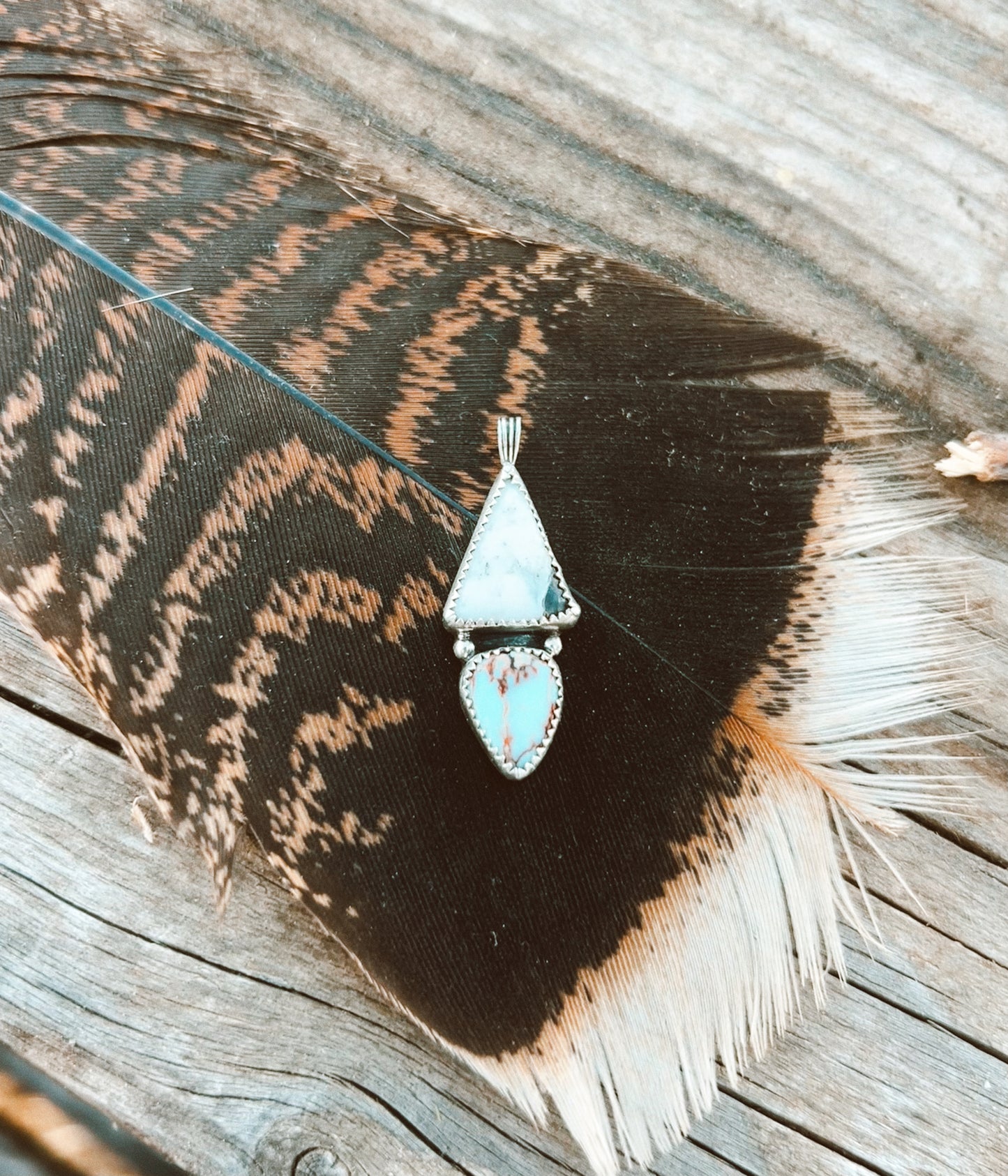 Two Stoned Pendant