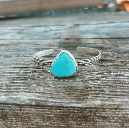 The Turquoise Floral Cuff