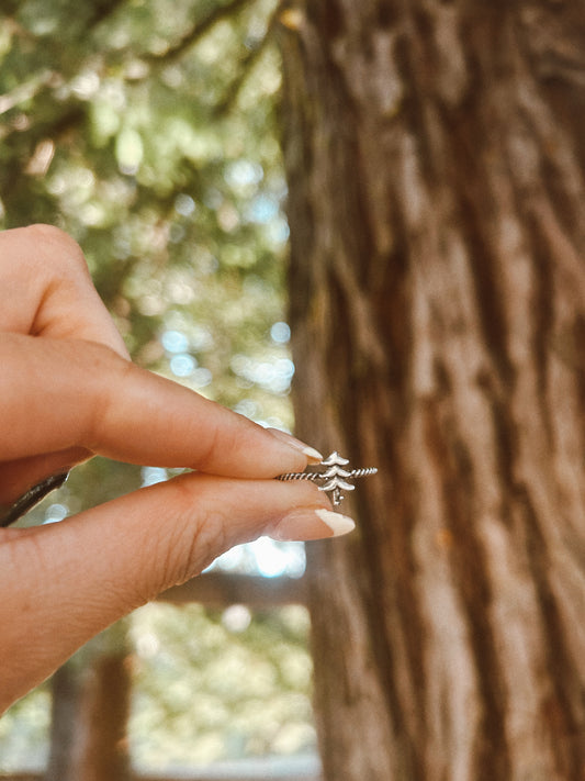 Redwood Tree Stacker Ring