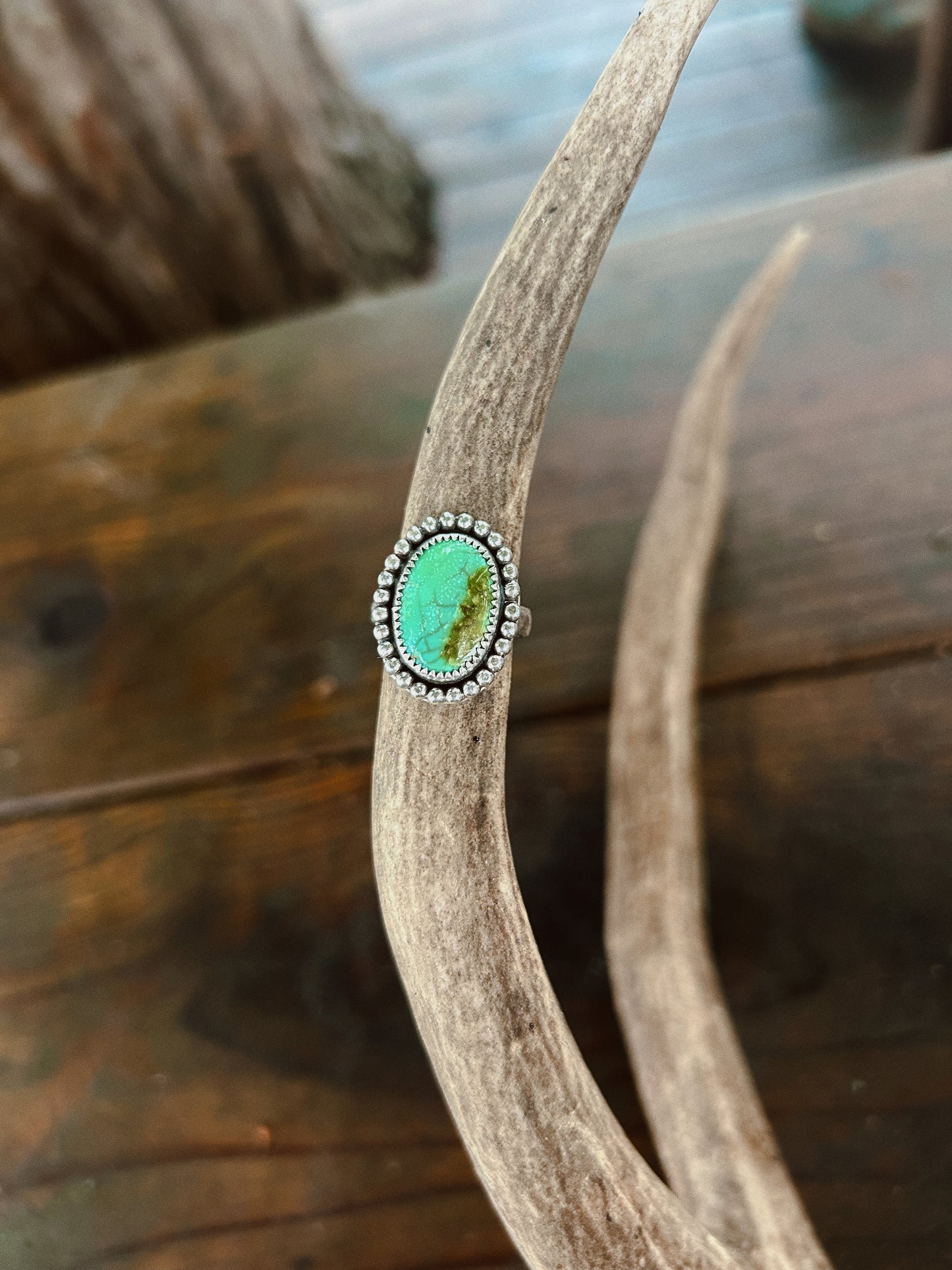 Green Cielo Ring Size 6 1/3