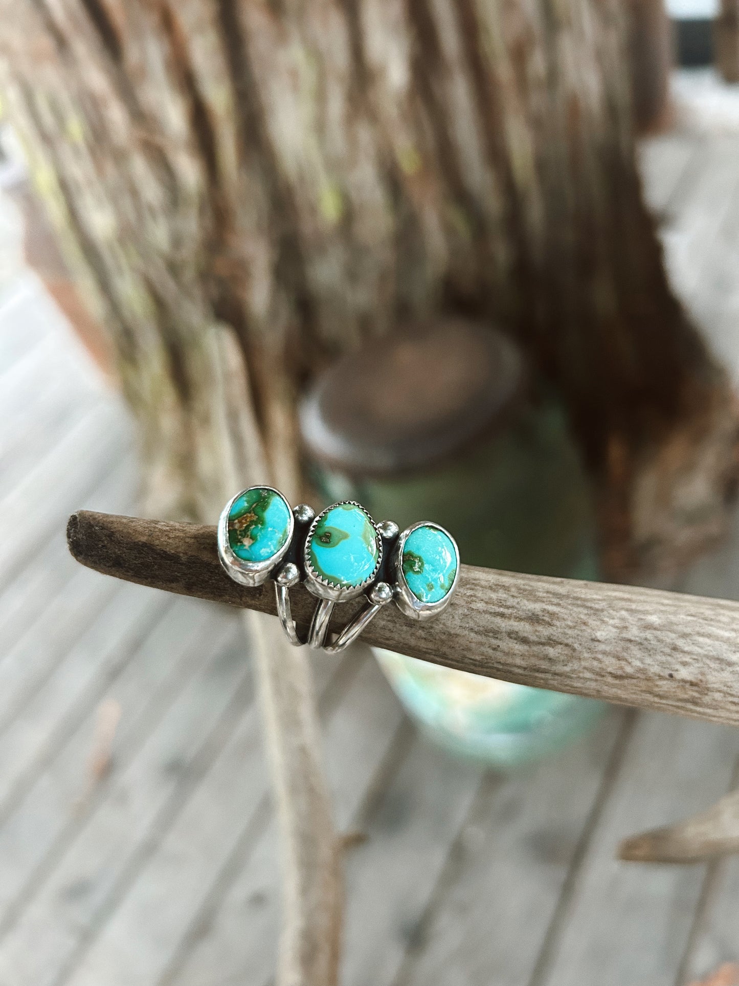 The Sonoran Gold Stacked Ring Size 7 1/3