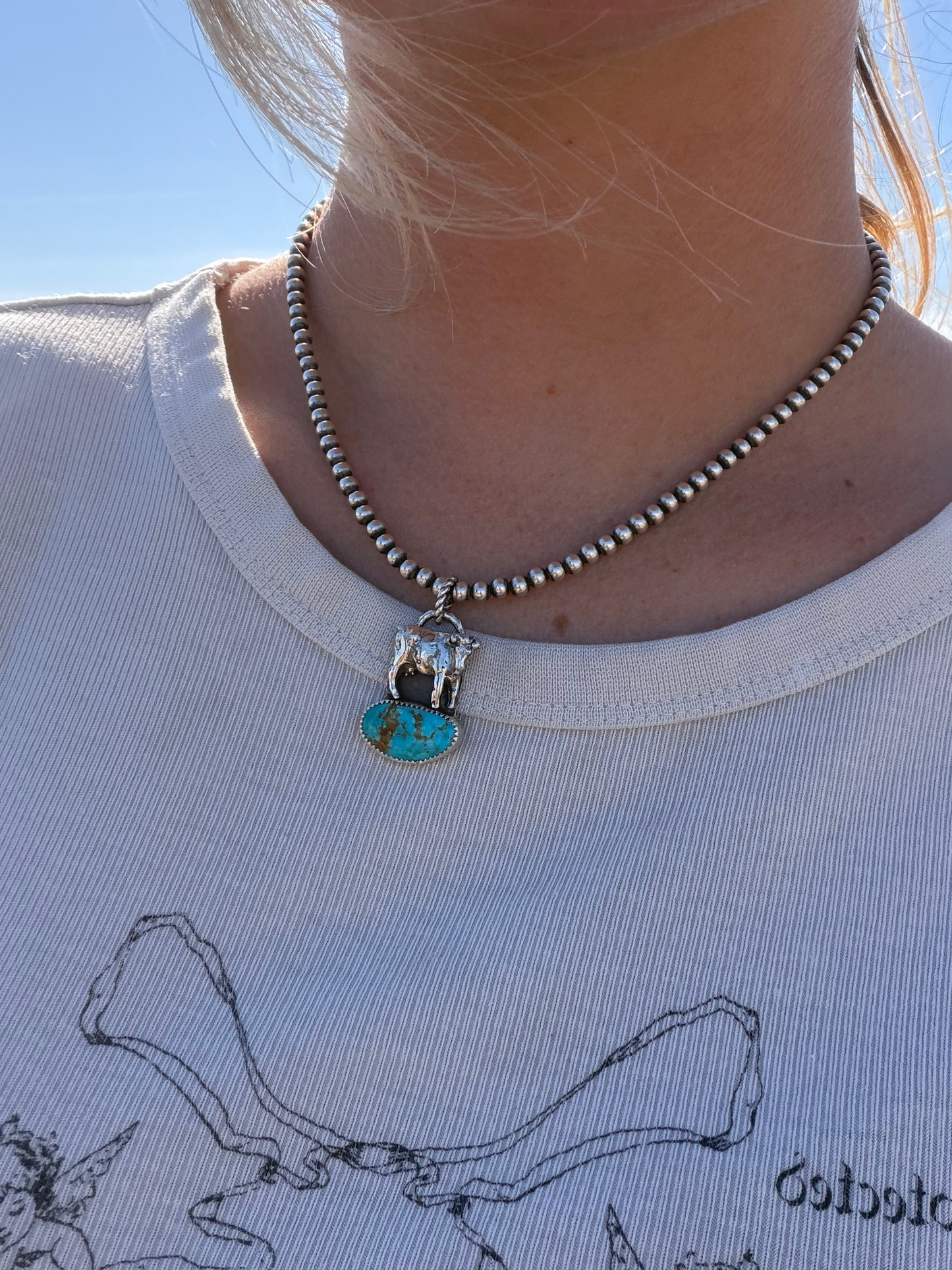 Blue Moo Pendant